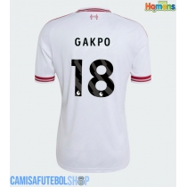 Camisa de time de futebol Liverpool Cody Gakpo #18 Replicas 2º Equipamento 2026-27 Manga Curta